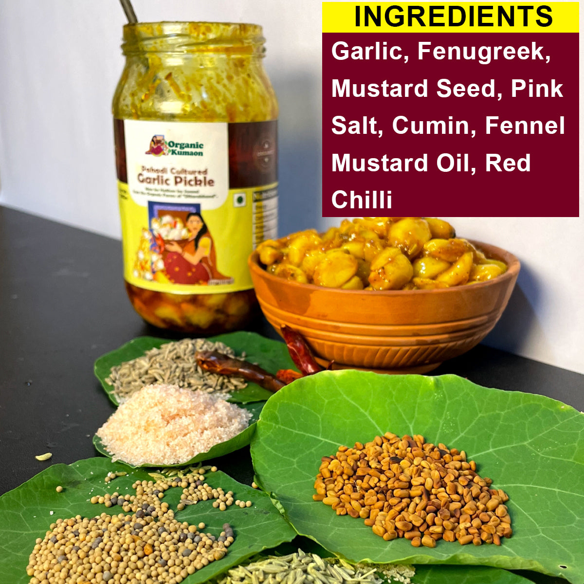 Pahadi Cultured Garlic Pickle 300Gm