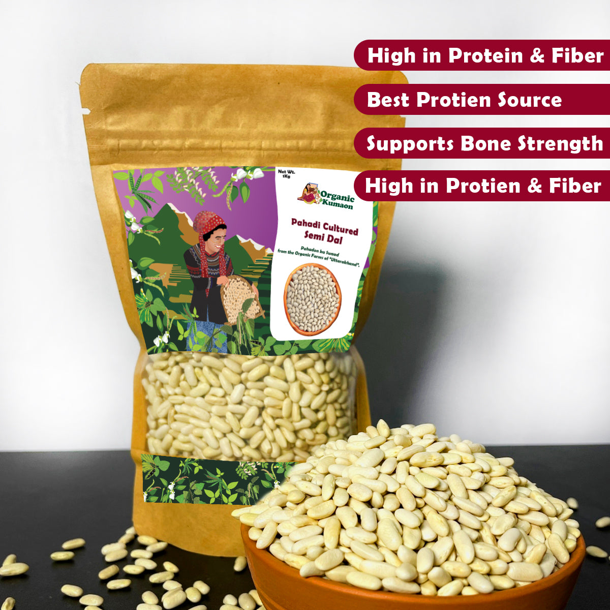 Pahadi Cultured Laal Gahat Dal 500Gm