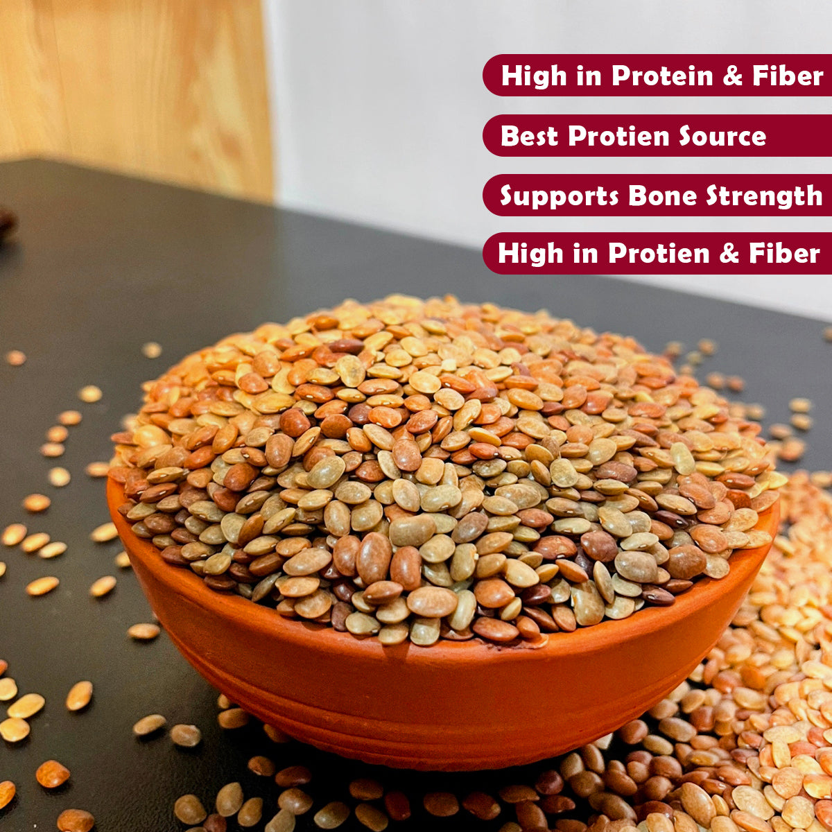 Pahadi Cultured Laal Gahat Dal 1Kg